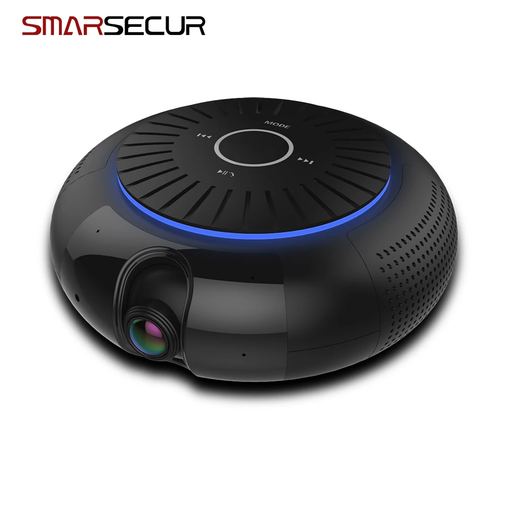 Черная ip камера bluetooth колонка 1080P Full HD двусторонняя Au|Камеры видеонаблюдения| |