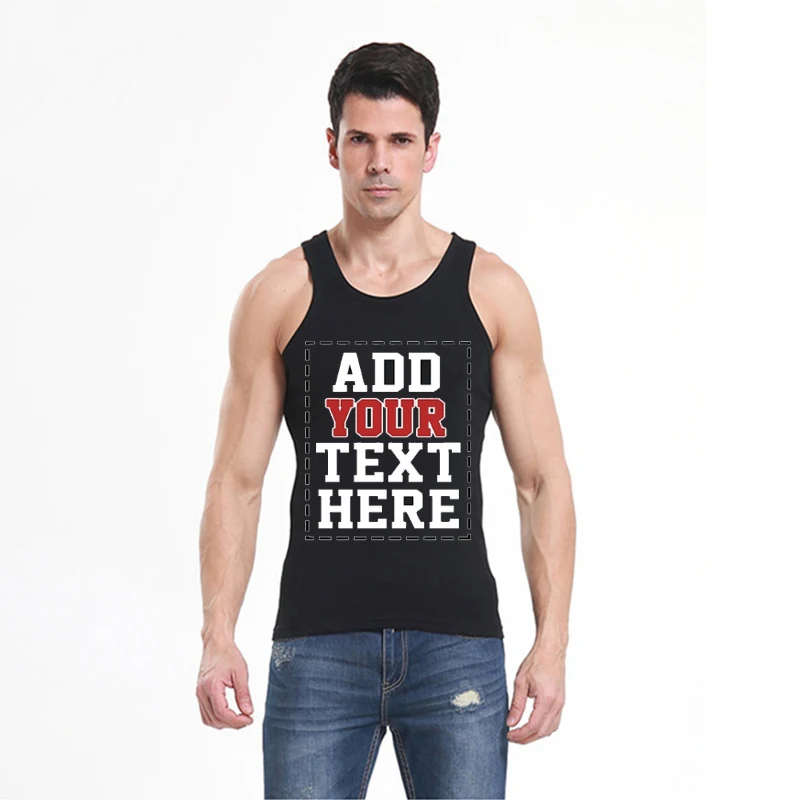 URSPORTTECH Brand Custom Tank Tops for Men - Design Your Own Top Customized &amp Personalized tops Fitness Gilet | Мужская одежда