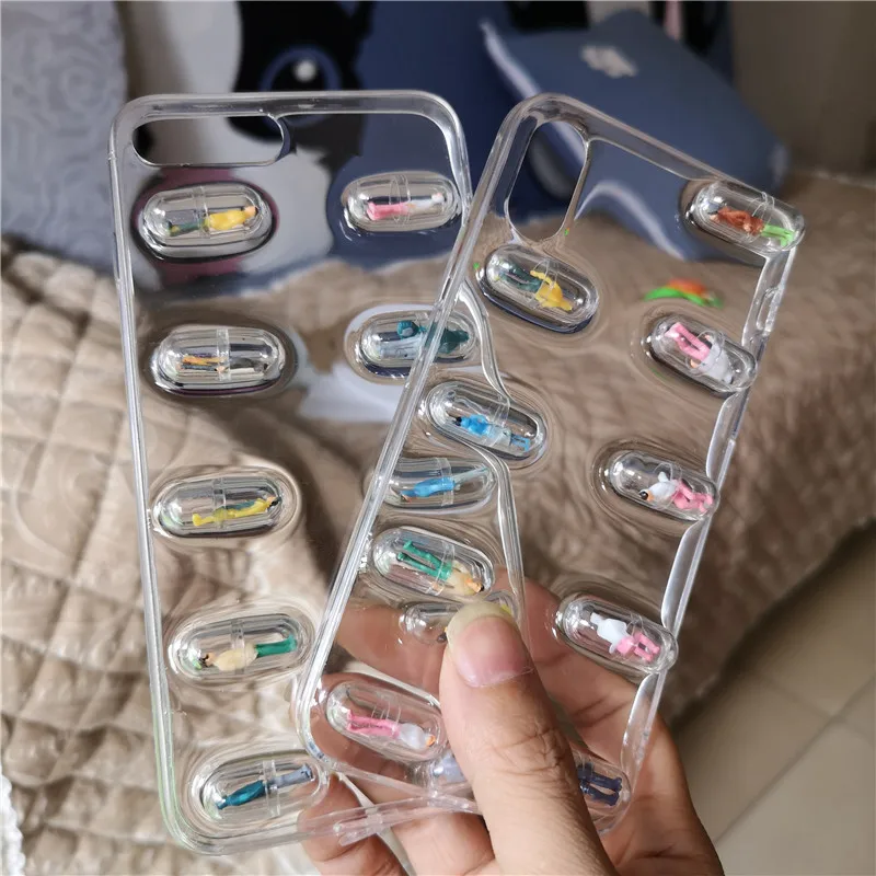 Чехол DIS Забавный Модный 3D чехол для телефона iphone XR XS MAX X Capa 6 6s 8 7plus прозрачный