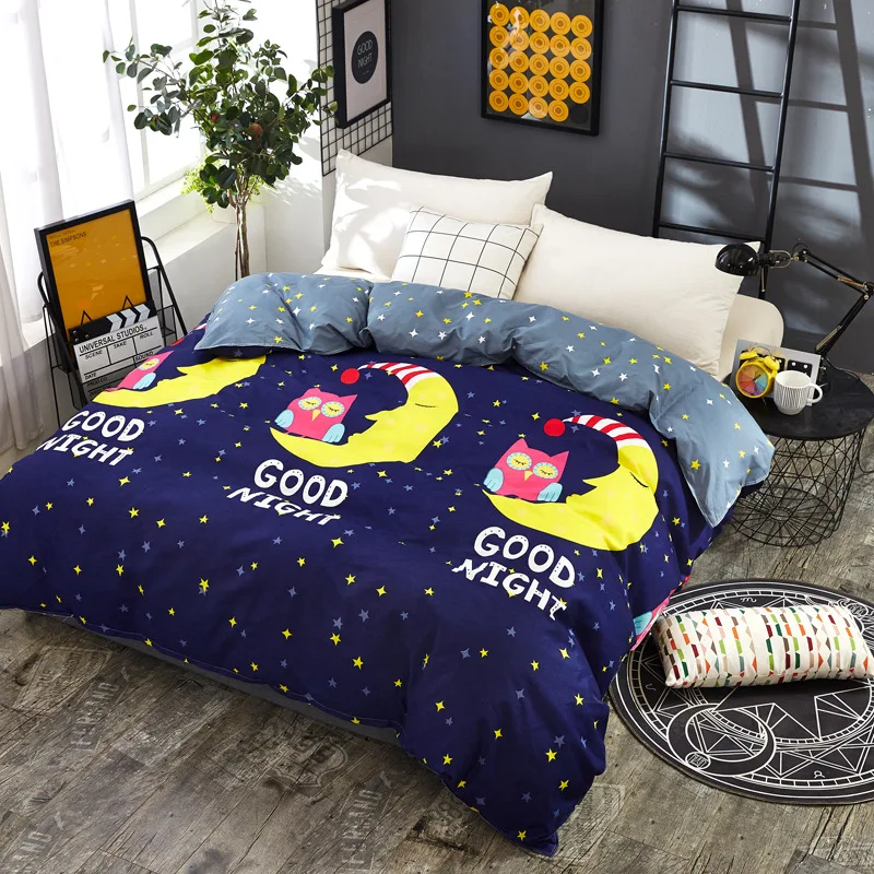 1 шт. мягкий хлопковый пододеяльник с рисунком ночной съемки 150x200 180x220 200x230 220x240 |