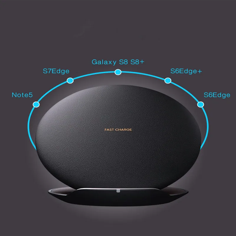 Qi Быстрое беспроводное зарядное устройство 100% Оригинал для SAMSUNG GALAXY S8 SM G950U G9508 + G955