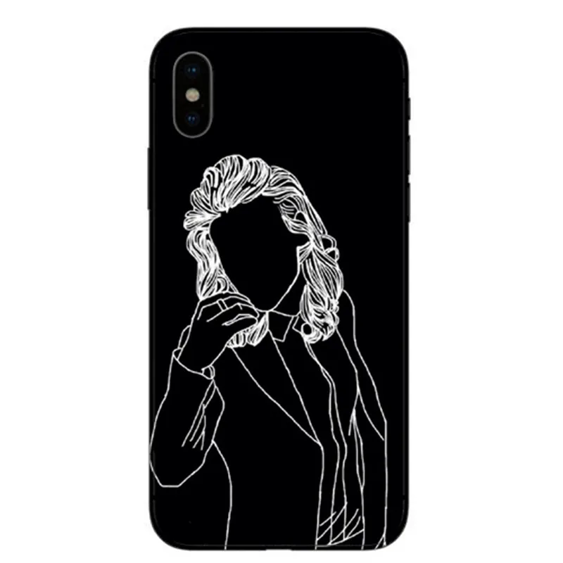 Чехлы для телефонов Tatuagens do One Direction Harry Styles para Coque для iphone 5, 6, 7, 8 Plus, X, мягкий чехол из ТПУ, прозрачный чехол - Цвет: TPU