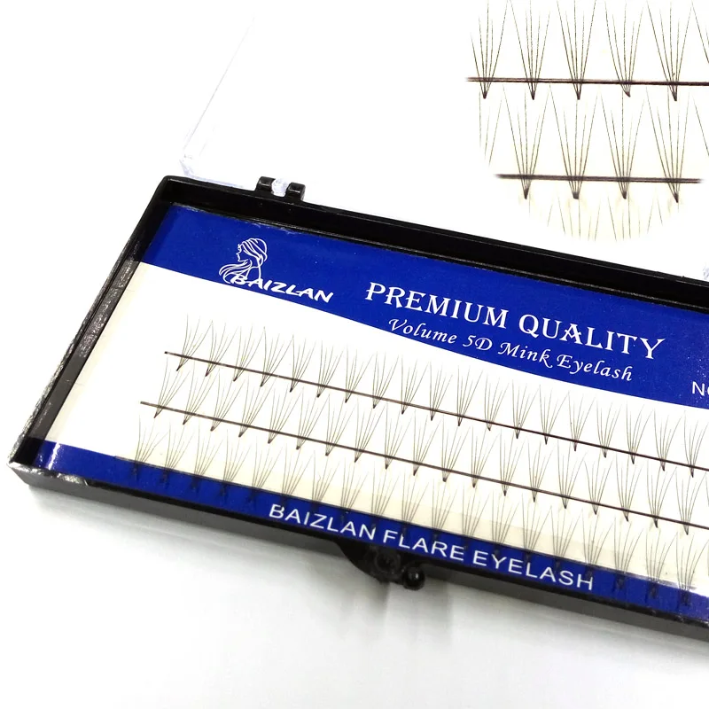 

Natural 0.07 5D Volume Eyelash Extension Mink No Glue Handmade Individual Lashes Fans Lash Natural Fake False Eyelash