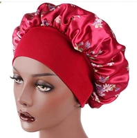 waterproof bath cap double layer satin lined thickened shower cap for women