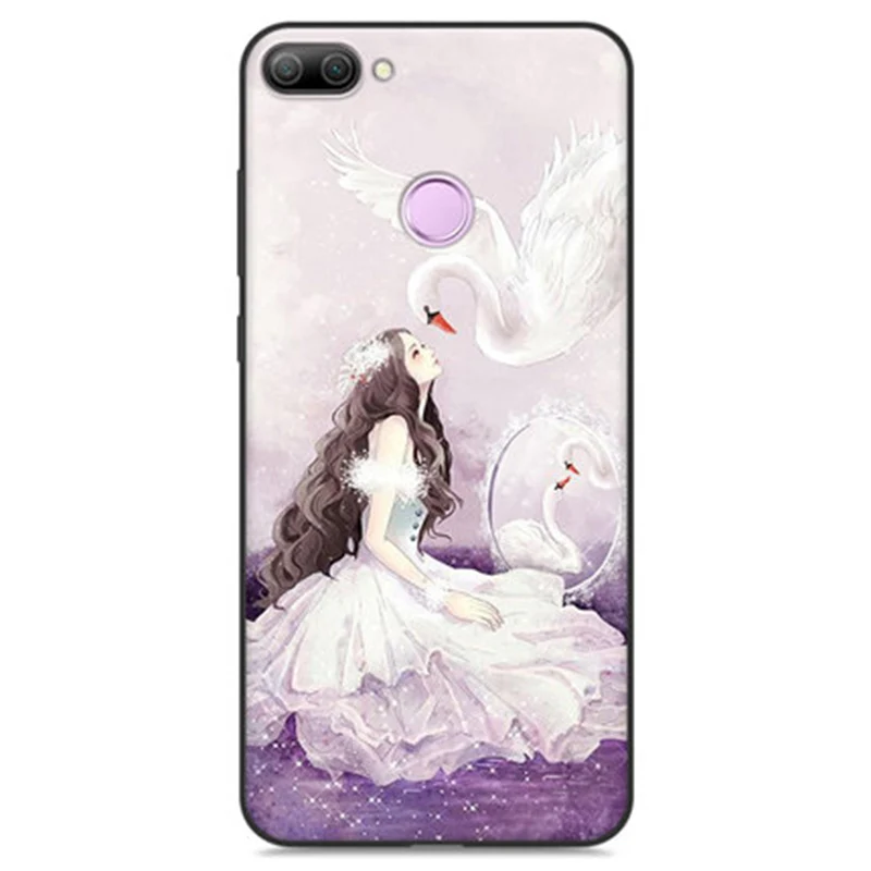 

2pcs For Huawei honor 9i case cover Purecolor Cute Cartoon Soft shell For Huawei honor9i case for honor 9 i back cover cases