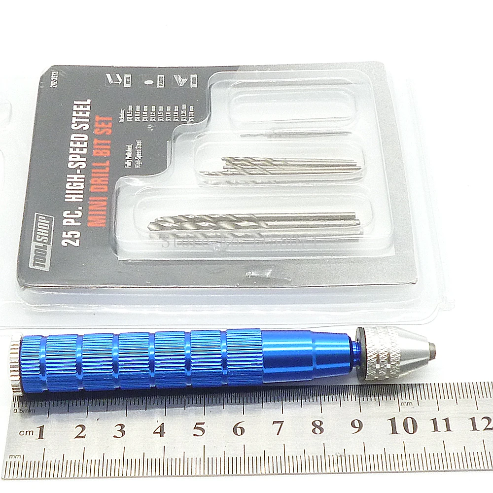 25 шт. набор сверл из быстрорежущей стали и мини клещи алюминиевого сплава ручной