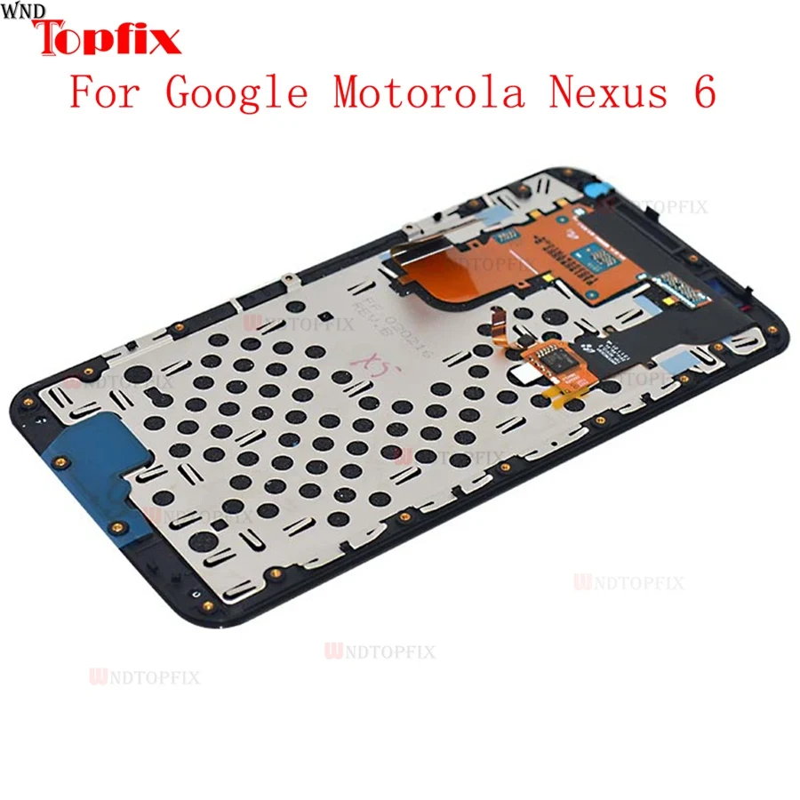 ЖК-дисплей для Motorola Nexus 6 XT1100 XT1103 сенсорный экран дигитайзер в сборе с рамкой 100%