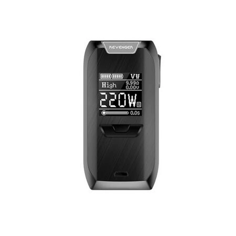 Original Vaporesso Revenger 220 Box Mod with OLED 0.96 inch Display Screen e Cigarette 18650 Battery 220w Cigs Vape |