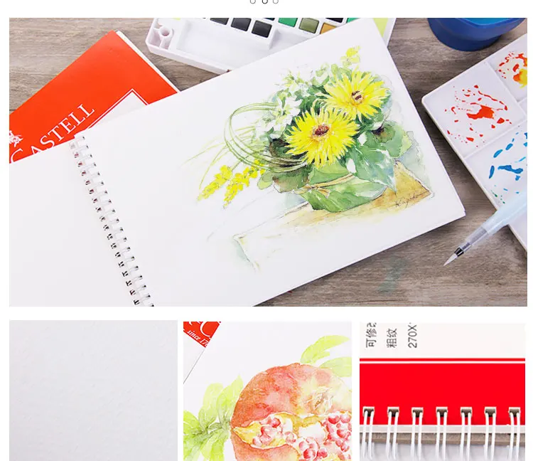 Faber Castell Акварельные 16 k 8 k эскиз Акварельная бумага растворяется в воде цветной грифель 300g художественный эскиз тетрадь для записей