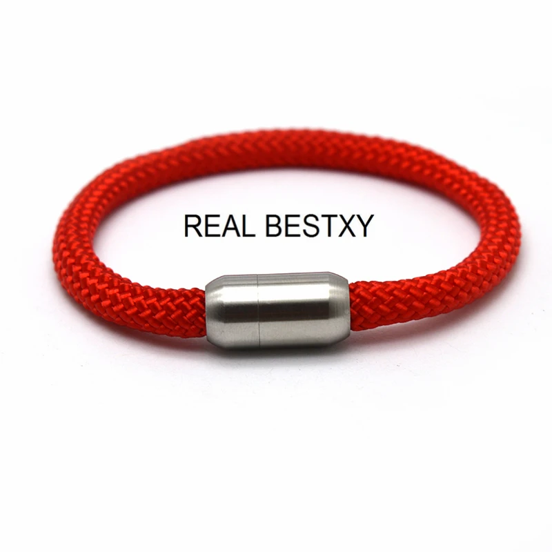 Браслеты BESTXY из нержавеющей стали с магнитной застежкой веревочные браслеты