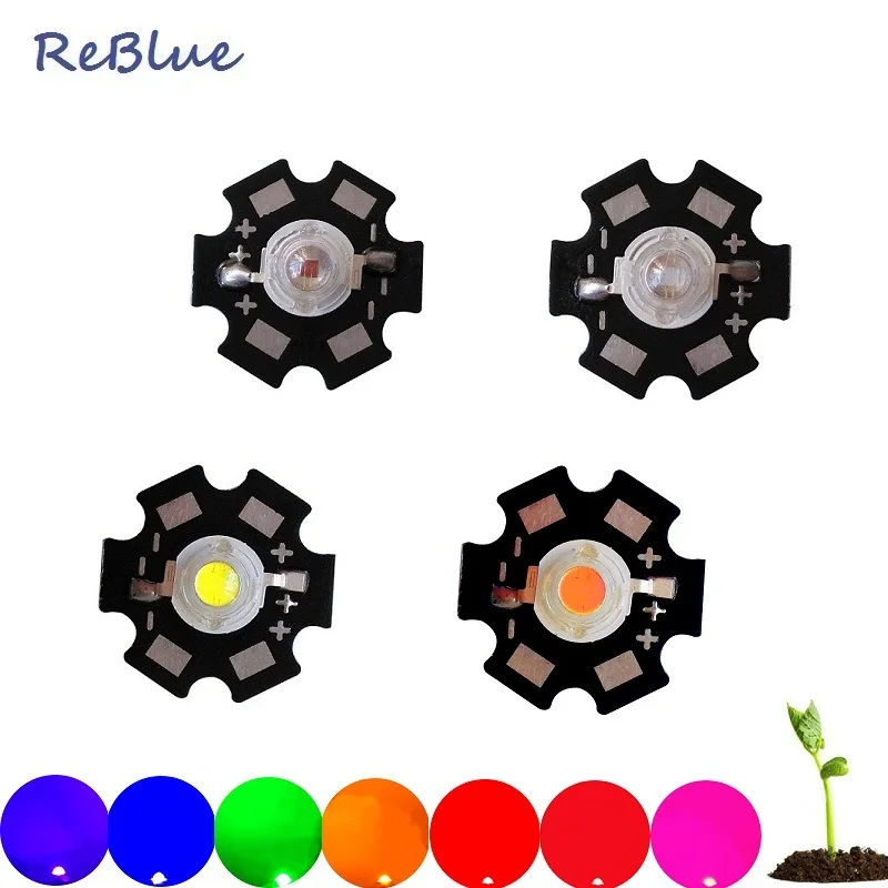 25 шт. ReBlue led диод 3 Вт светодиодный светильник ИК светодиод 3w красный 660nm мощность