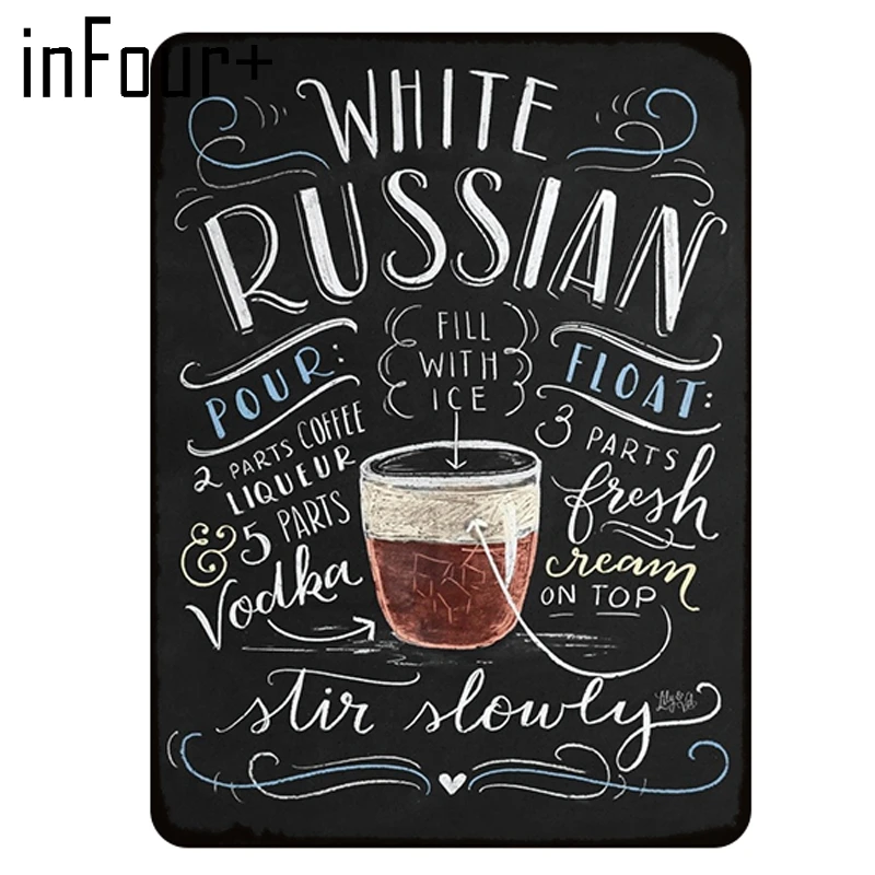 Raspberry Daiquiri коктейльный рецепт Ретро винтажный металлический оловянный знак для