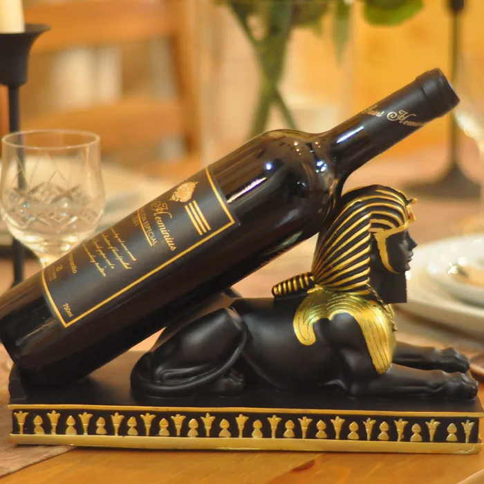 Sphinx wine frame vintage rack ornaments jewelry gift Home Furnishing resin | Дом и сад