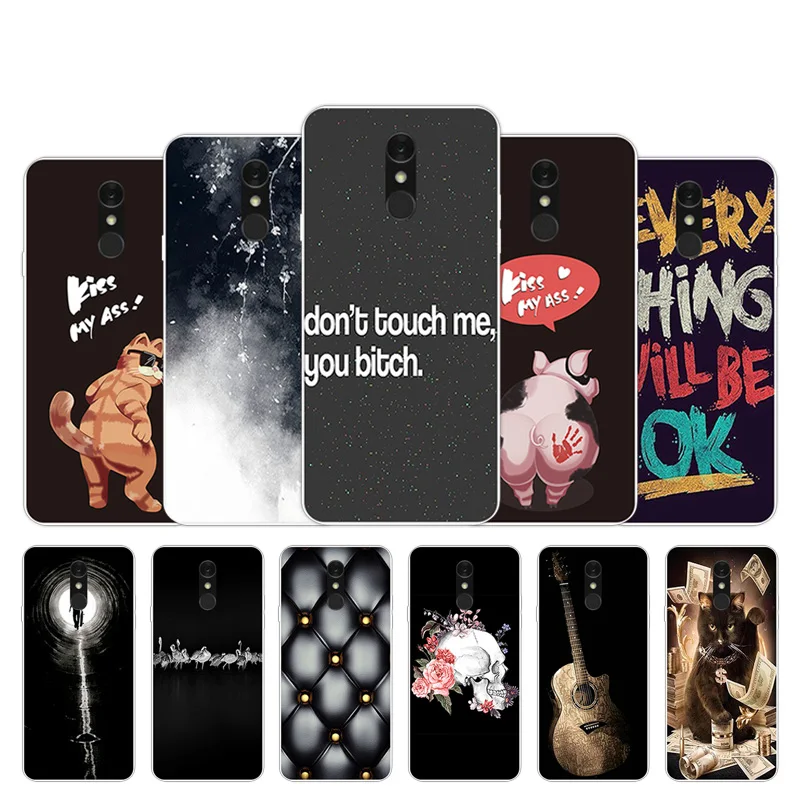 Прозрачный ТПУ для LG Q7 + задняя крышка телефона 5 дюйма Искусственный Мягкий
