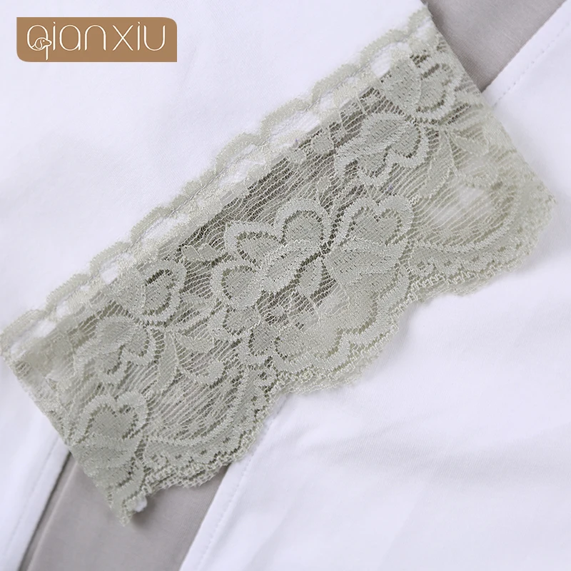 

AQianxiu Women's Summer Ladies White Comfortable Loose Soft Sweet Bathrobes 91832