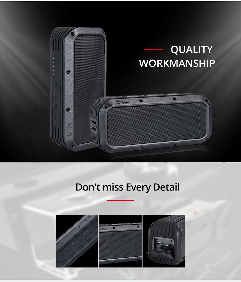 Divoom Voombox мощная Беспроводная колонка портативная Bluetooth Колонка TWS 30 Вт тяжелый бас NFC 10 м с 6000 мАч и водонепроницаемостью IPX5