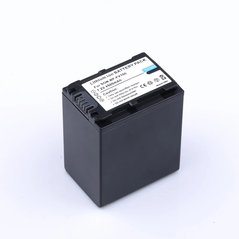 1*4500 мА/ч, NP-FV100 FV100 Батарея+ Зарядное устройство для sony FV30 FV50 FV70 SX83E SX63E