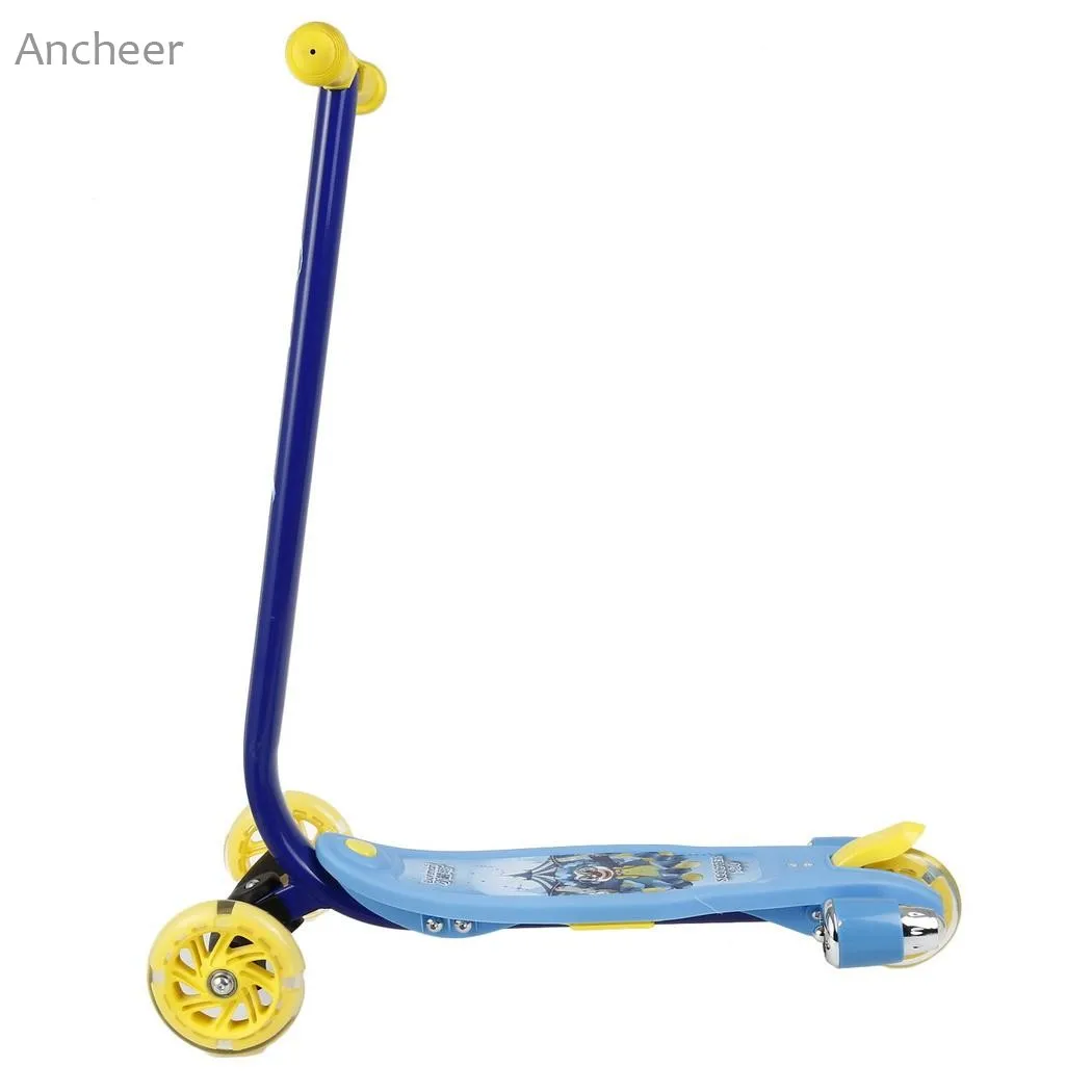 Новый самокат для детей трехколесный со светодиодной подсветкой и музыкой