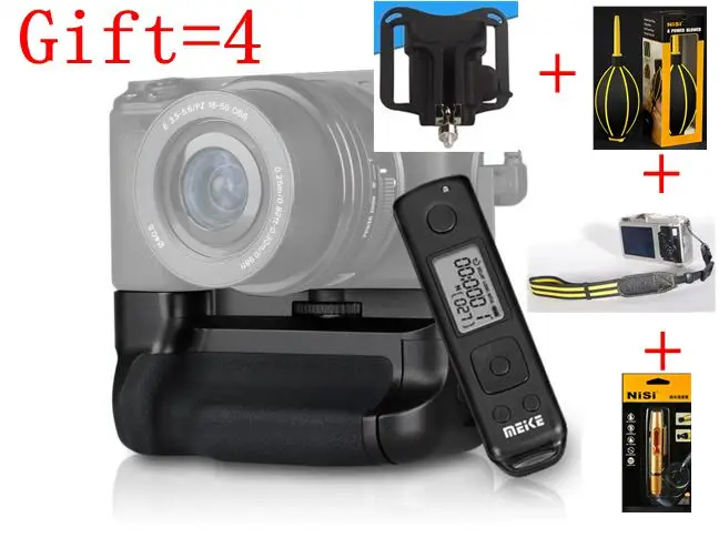 Buy1 подарок 4 Meike MK A6300 Pro батарейный блок 2 4G беспроводной пульт дистанционного