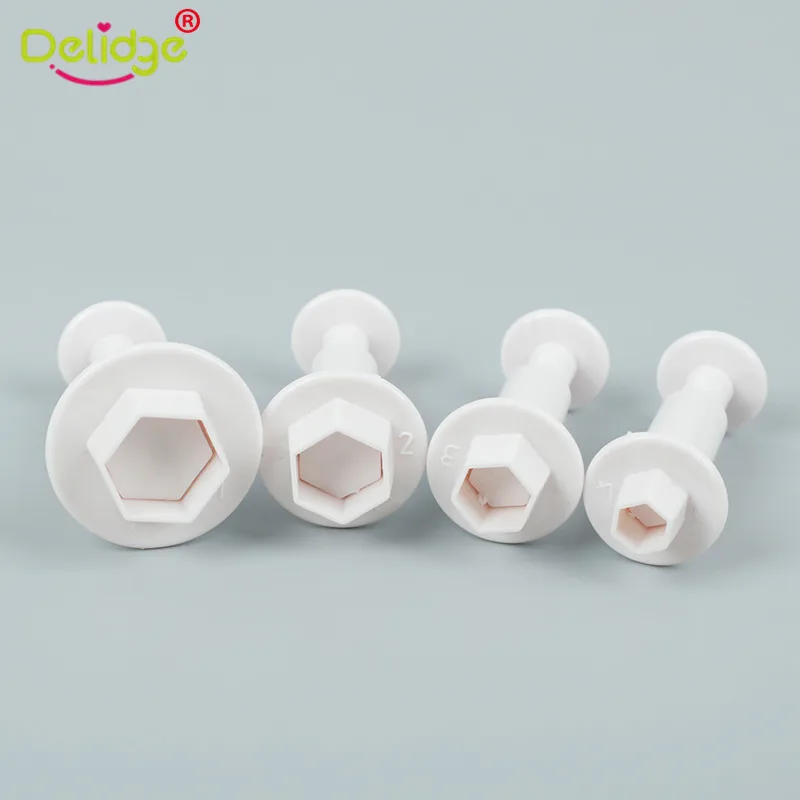 Delidge геометрический помадка печенья торт нож эжектор штамп плунжеры тисненые