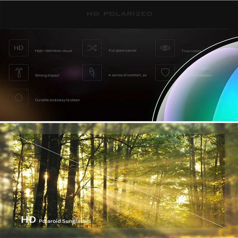 Мужские солнцезащитные очки с поляризационными стеклами для вождения