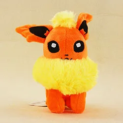 Flareon 20 см Eevee family Sylveon Umbreon Eevee Espeon Vaporeon Flareon Leafeon Glaceon Jolteon чучело Плюшевые игрушки куклы - Цвет: Flareon