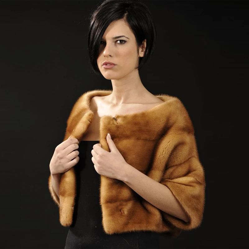 TOPFUR короткий тип новинка настоящая норковая шуба для женщин длина 40 см