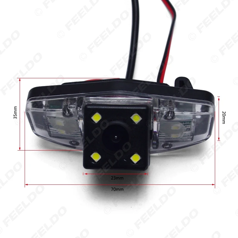 FEELDO 1Pc Car Rear View Camera With LED For Honda Accord/Pilot/Civic/Odyssey Reversing Backup #FD-1015 | Автомобили и мотоциклы