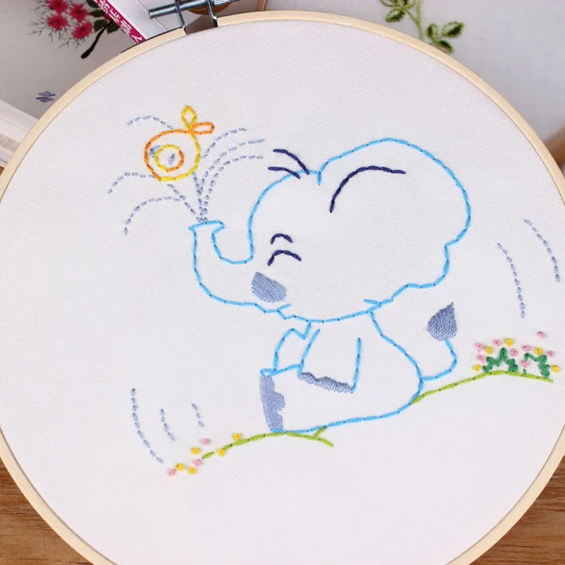 4 Легко мультфильм DIY Вышивка Набор для начинающих детей рукоделие вышивка крестиком ручной работы Искусство ремесло вышитая картина домашний Декор подарок - Цвет: 4