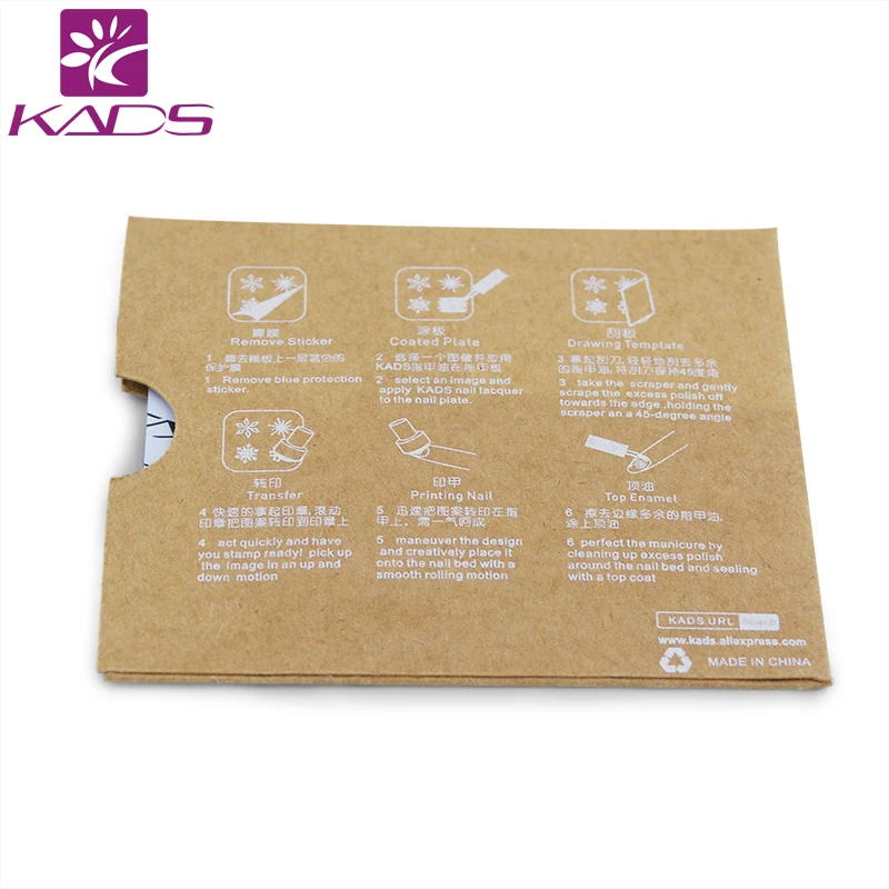 KADS 5 шт./компл. Элегантный Китайский Цветок Стиль Искусства Ногтя Штамповка Плиты
