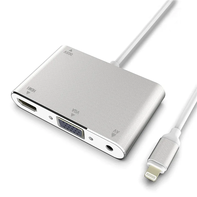 Адаптер Lightning/HDMI/VGA для IPhone X 8 7S 6S Plus 1080P|Переходники и адаптеры| |