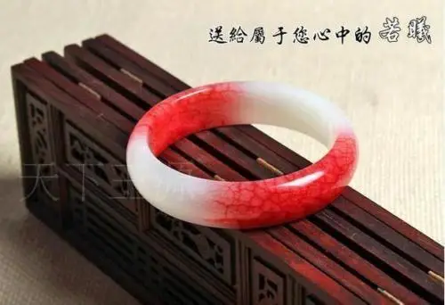 Natural Genuine Beautiful Red Chicken Blood Jade Jadeite Bangle Bracelet 56 62mm|gift gifts|fashion jewelrygift accessories |
