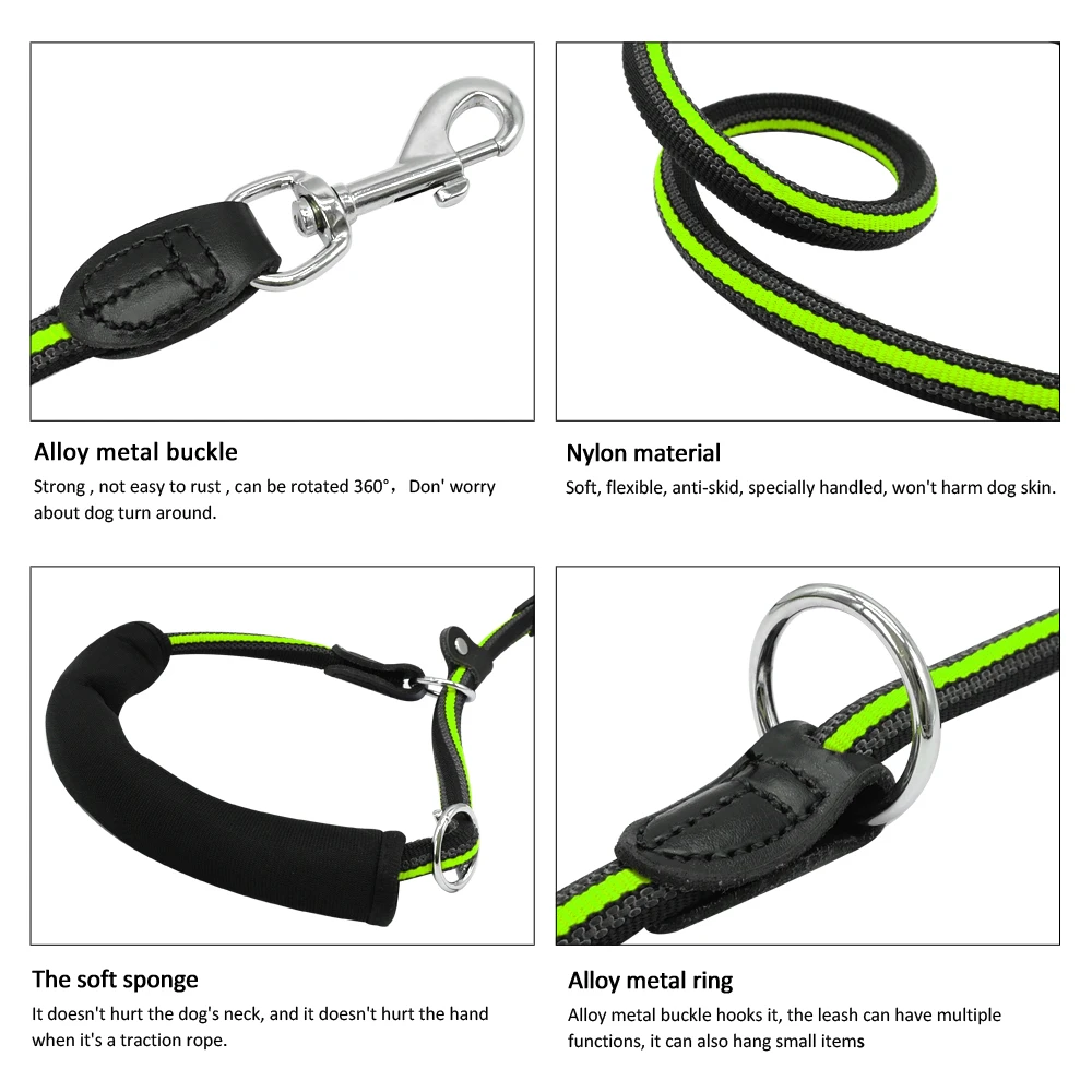 Светоотражающий Поводок для собаки нескользящий ремень многофункциональный
