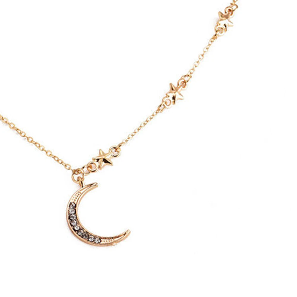 Женское многослойное колье с подвеской в стиле бохо золотистое ожерелье виде