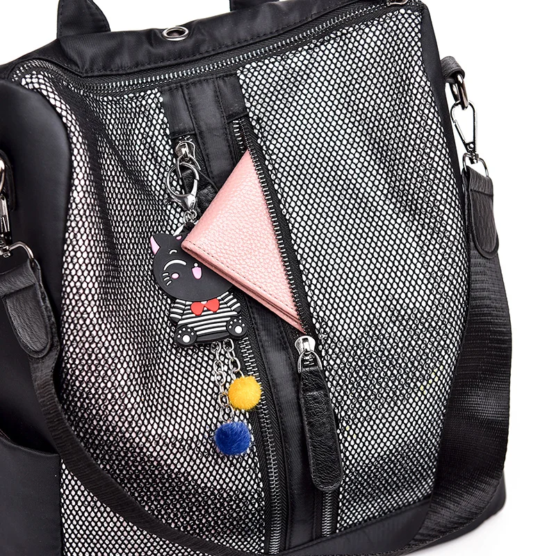 Модные женские рюкзаки Vadim блестящий женский рюкзак из ткани Оксфорд школьные