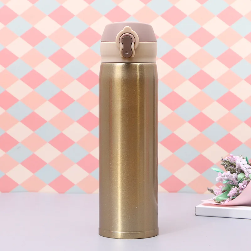 Creative New Stainless Steel Thermos Cup Outdoor Portable Bounce Simple Gift |
