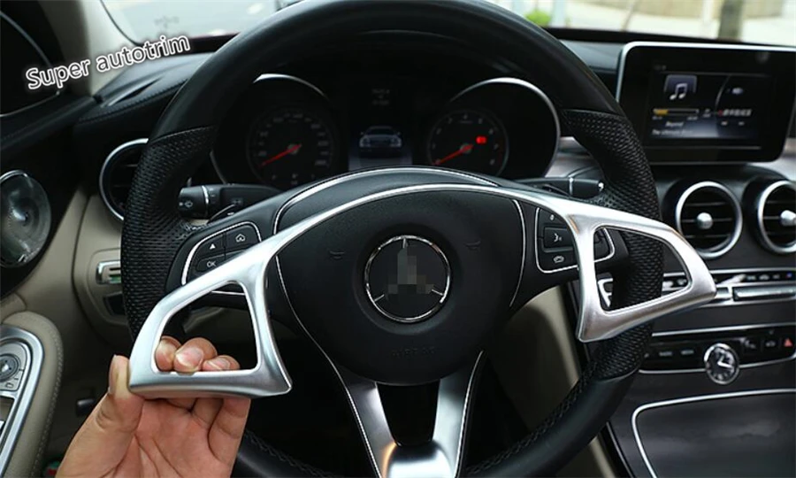Lapetus ABS аксессуары для салона рулевого колеса комплект обшивки для Mercedes Benz E-Class E класс W213 C Класс GLC