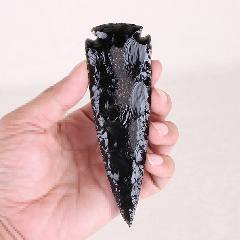 DS натуральный черный обсидиан Подвески кулон сырья ожерелье с кварцевыми