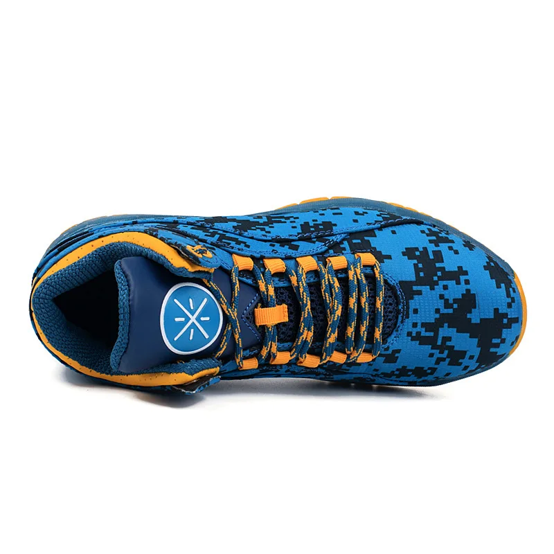 Для мужчин камуфляж баскетбольной обуви бренда Нескользящие Спортивная обувь