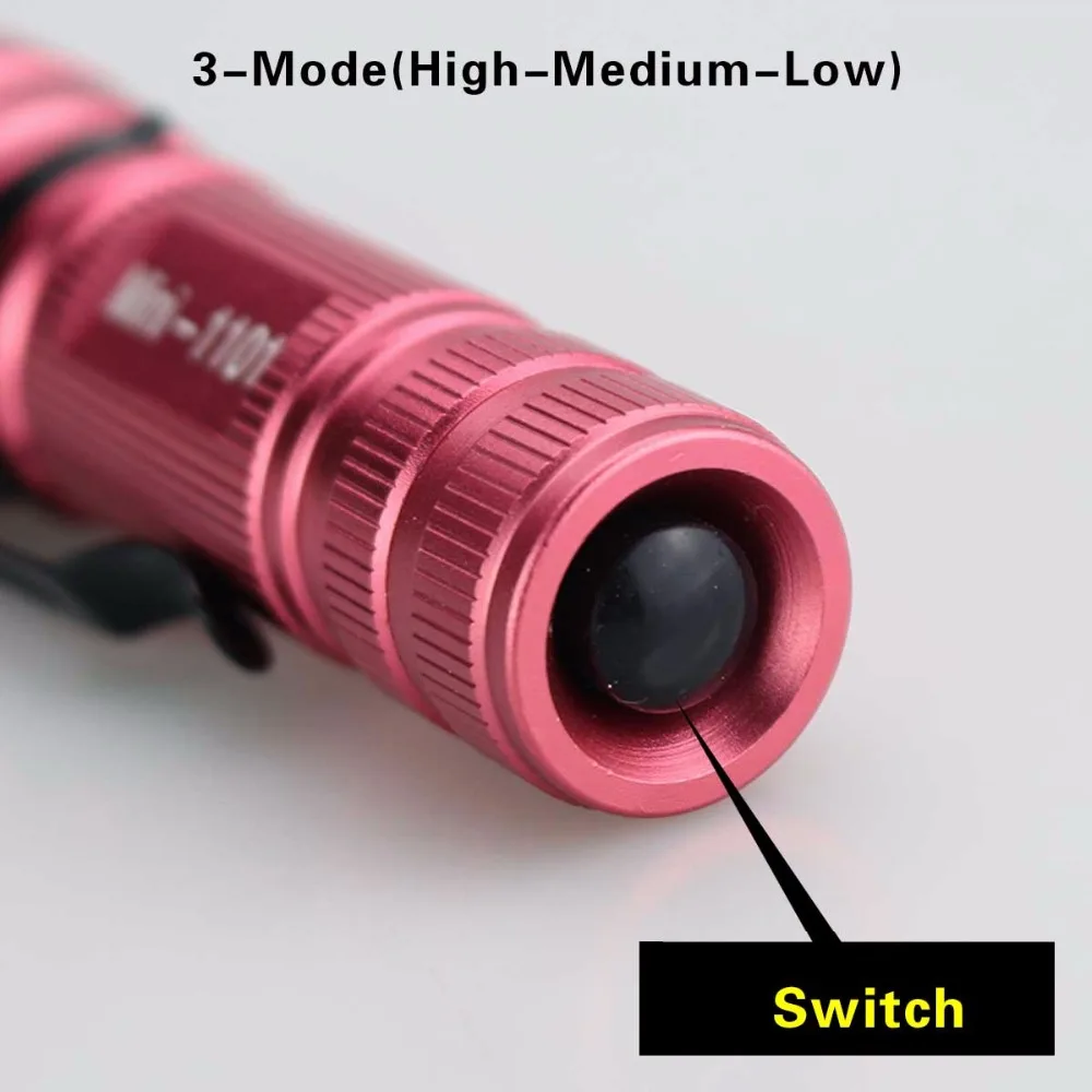 Портативный светодиодный фонарик с клипсой 3 режима освещения|light returns|flashlight