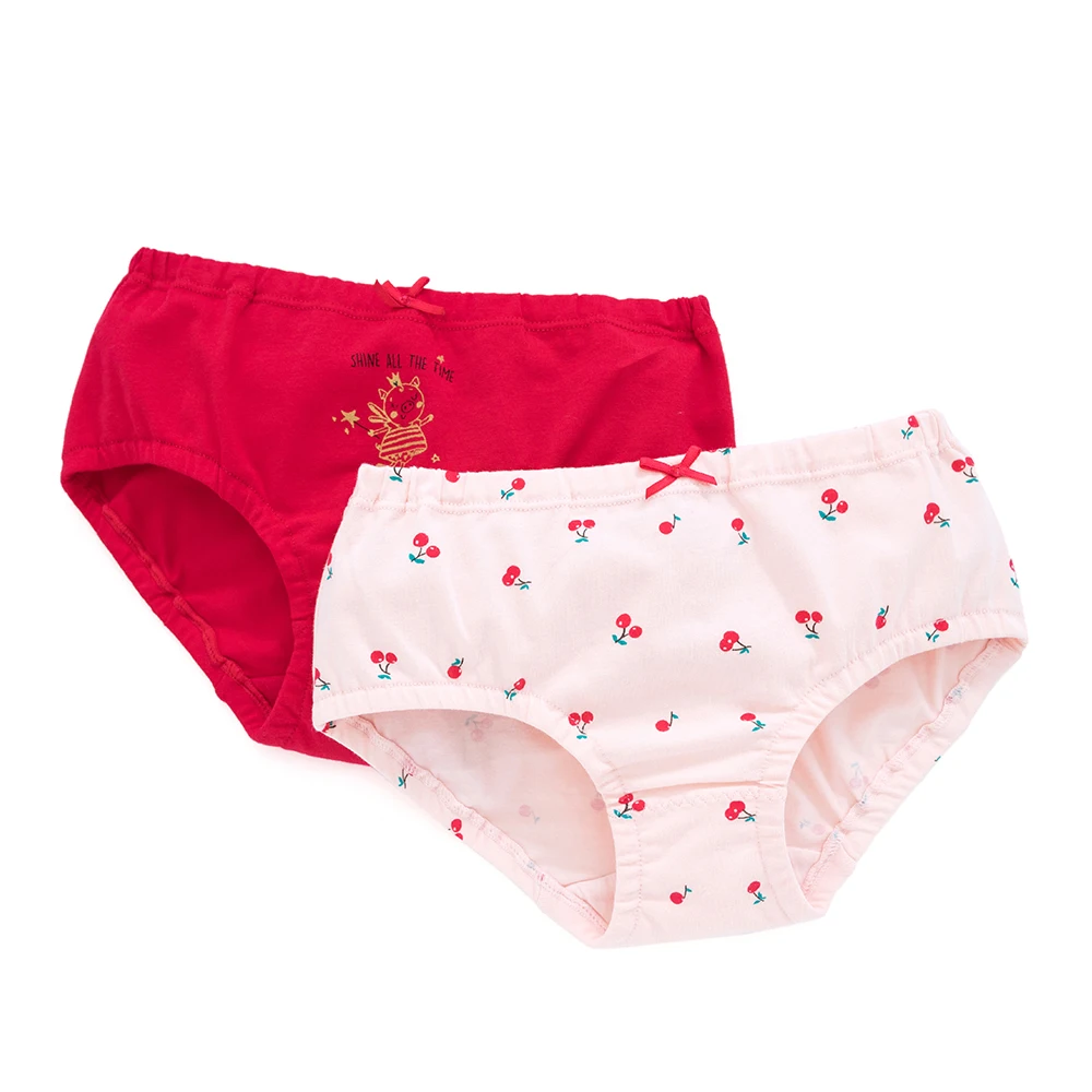 Balabala/комплект из 2 предметов Стрейчевые хлопковые трусы для девочек подростков