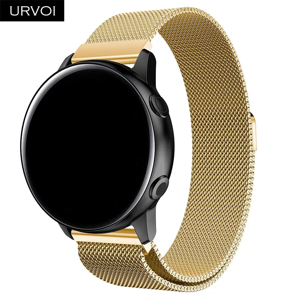 URVOI Миланская петля для Galaxy watch активный ремешок для Galaxy watch нержавеющая сталь Магнитная Регулируемая пряжка с адаптером