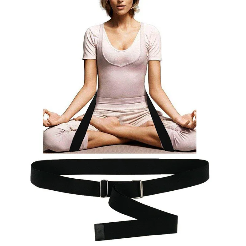 Медитация Йога ремень безопасности здоровая Осанка Поддержка для Lotus Asana