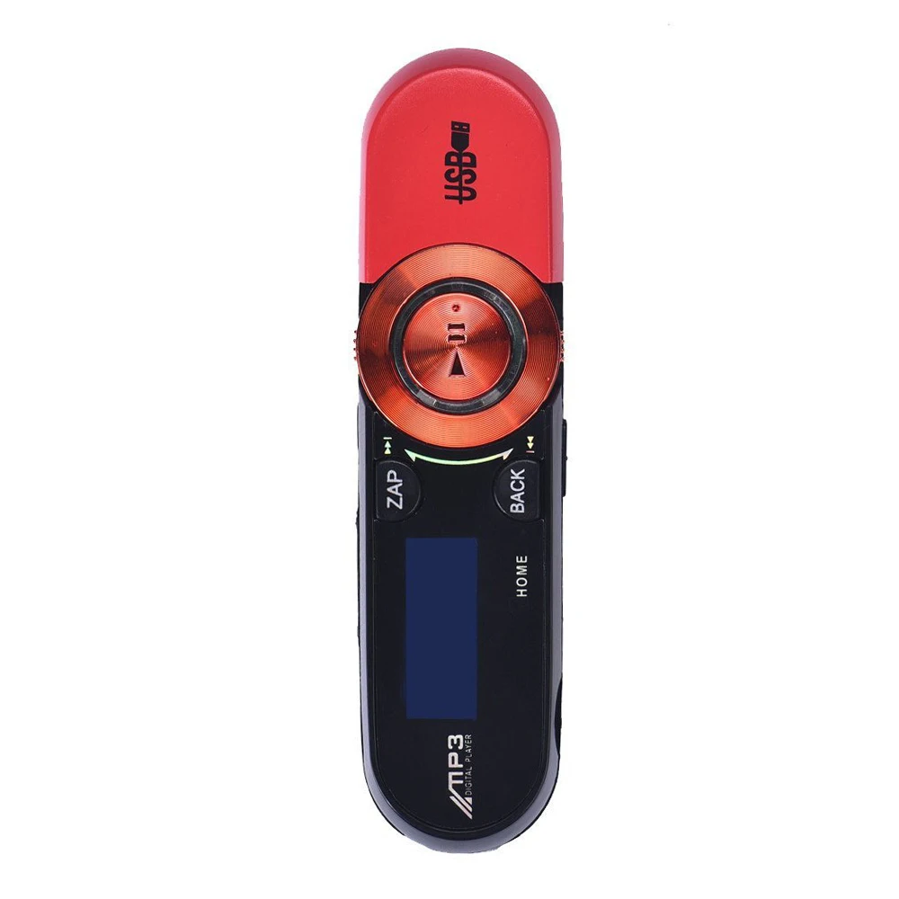 Красный Портативный MP3 плеер WMA флеш-диск USB 2,0 цифровой аудио музыкальный плеер HD ЖК-экран дисплей FM радио Поддержка Micro TF карта - Цвет: Красный