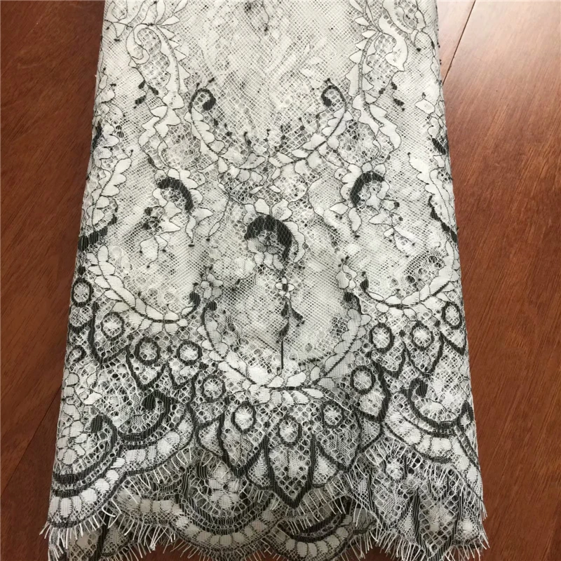 Новые французские ресницы кружевной ткани Diy изысканные кружева вышивка одежды свадебное платье аксессуары RS806