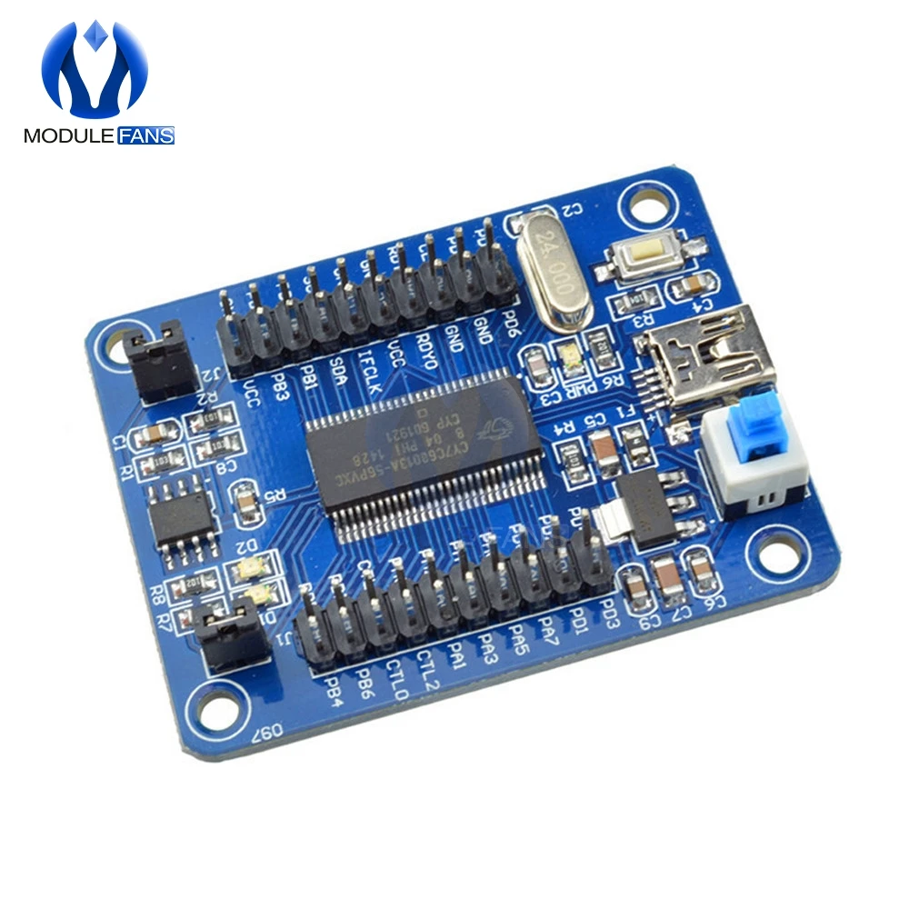 1 шт. EZ-USB FX2LP CY7C68013A USB основная плата макетная плата USB логический анализатор с IEC серийный SPI Diy Электронный