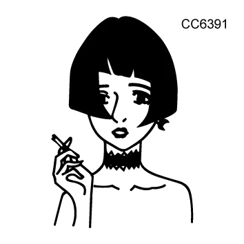 CC6391 25 листов, разные черные маленькие парные татуировки, дизайн, сексуальная девушка, мальчик, временная татуировка, наклейка, боди-арт, на руках, поддельные татуировки - Цвет: CC6391