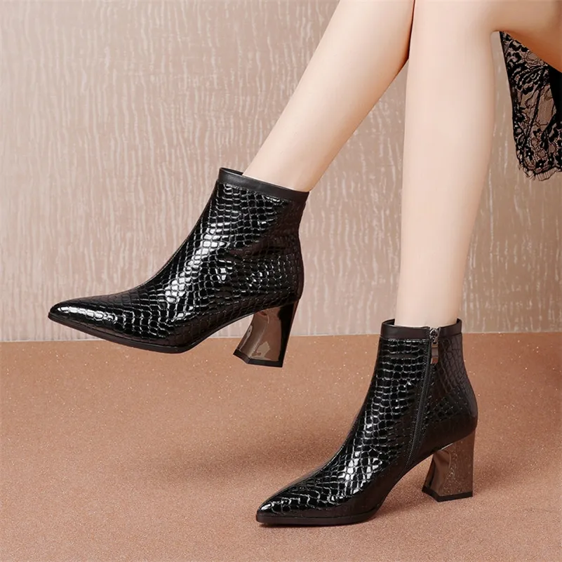 Брендовые женские ботильоны из натуральной овечьей кожи сезон осень зима