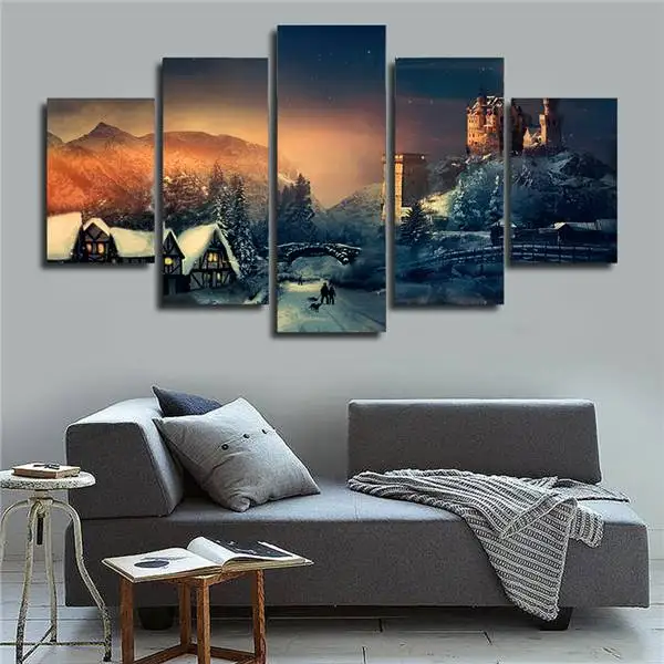 Hd печать Рождество Зима картина холст декор комнаты плакат Бесплатная доставка/Ny