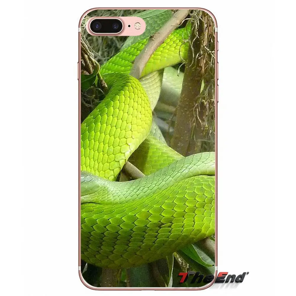 Green Snake Print Pattern Soft TPU Case For Huawei G7 G8 Ascend P7 P8 P9 Lite Honor 4C 5X 5C 6X Mate 7 8 9 Y3 Y5 Y6 II Pro | Мобильные